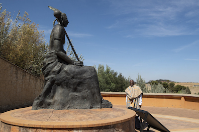 Statue of King Moshoeshoe 1, Thaba-Bosiu, Lesotho