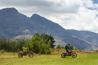 Motorbiking in Lesotho