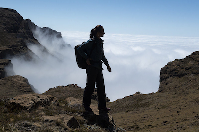 Hiking on Sani Top, Lesotho