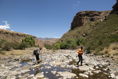 River crossing, Lesotho