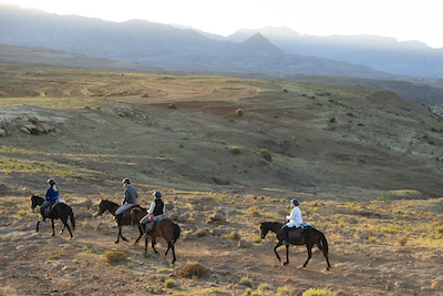 Pony Trekking in Malealea, Lesotho 